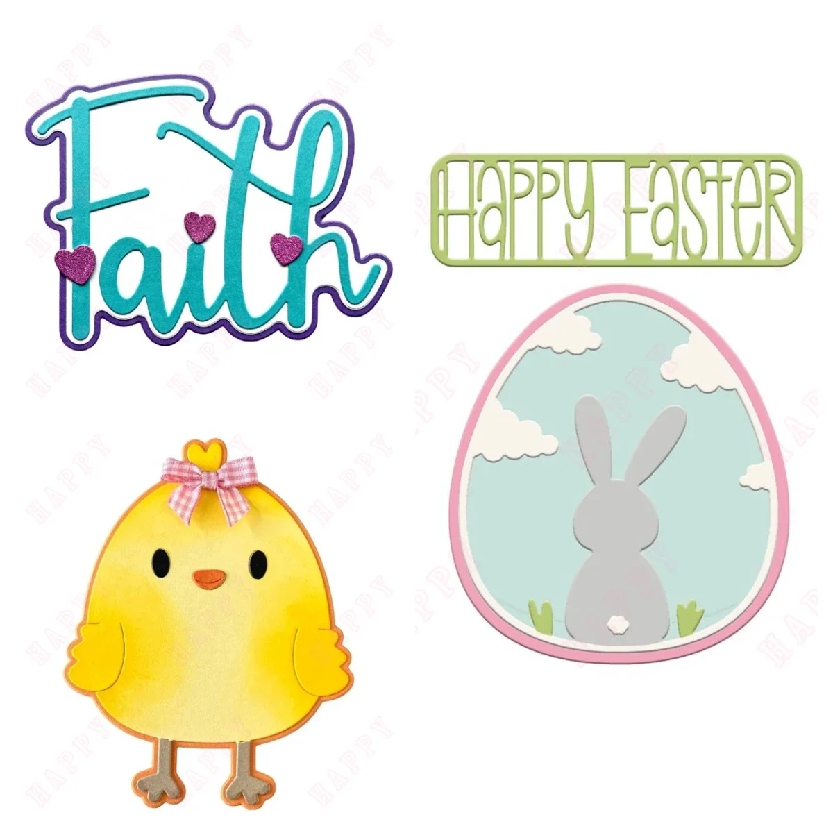 

Easter Egg Metal Cutting Dies for DIY Chubby Chickie Scrapbook Diary Paper Cards Decorative Craft Embossing Template 2025 New