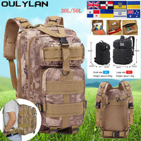 50L/30L Army Tactical Backpack Men Black Python 900D Nylon Camouflage Bag Military Hunting Hiking Fishing Camping Equipment Bag