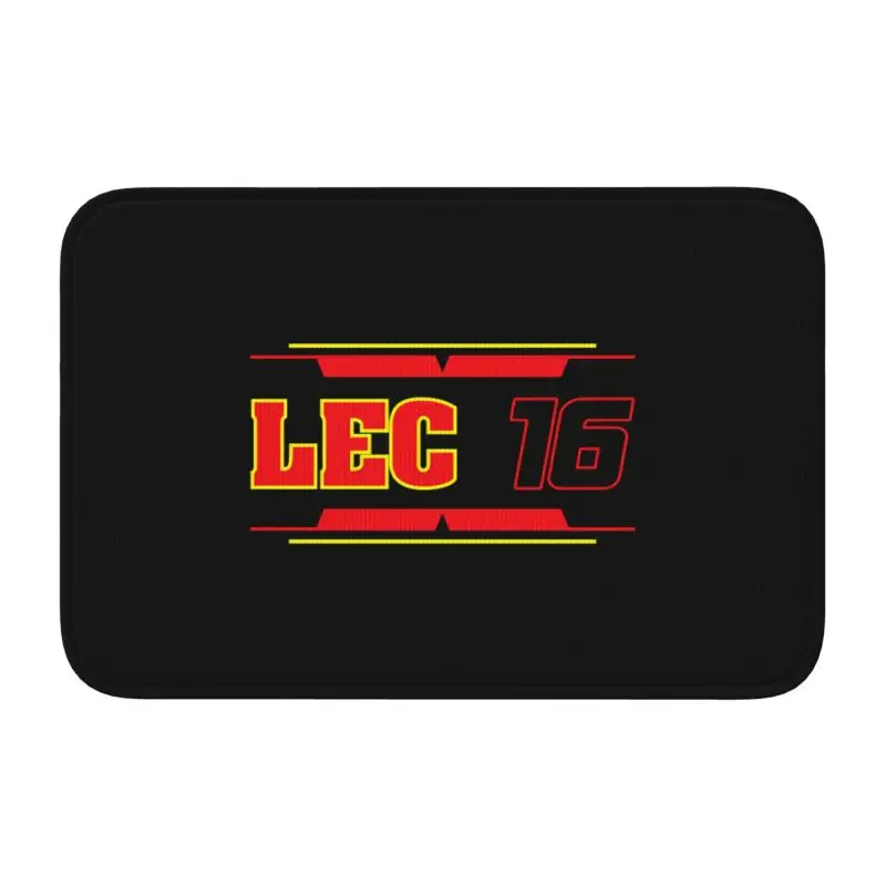 Custom Charles Leclerc Sport Car Racing 16 Front Floor Door  Mats Outdoor Bath Kitchen Doormat Garage Room Carpet Rug Footpad