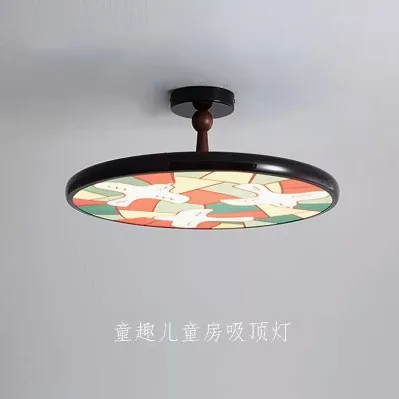 غرفة نوم الرياح الكريمية في العصور الوسطى، ضوء السقف الفرنسي، كارتون حمامة السلام، غرفة النوم الرئيسية، ضوء غرفة الدراسة، عين غرفة الأطفال #2