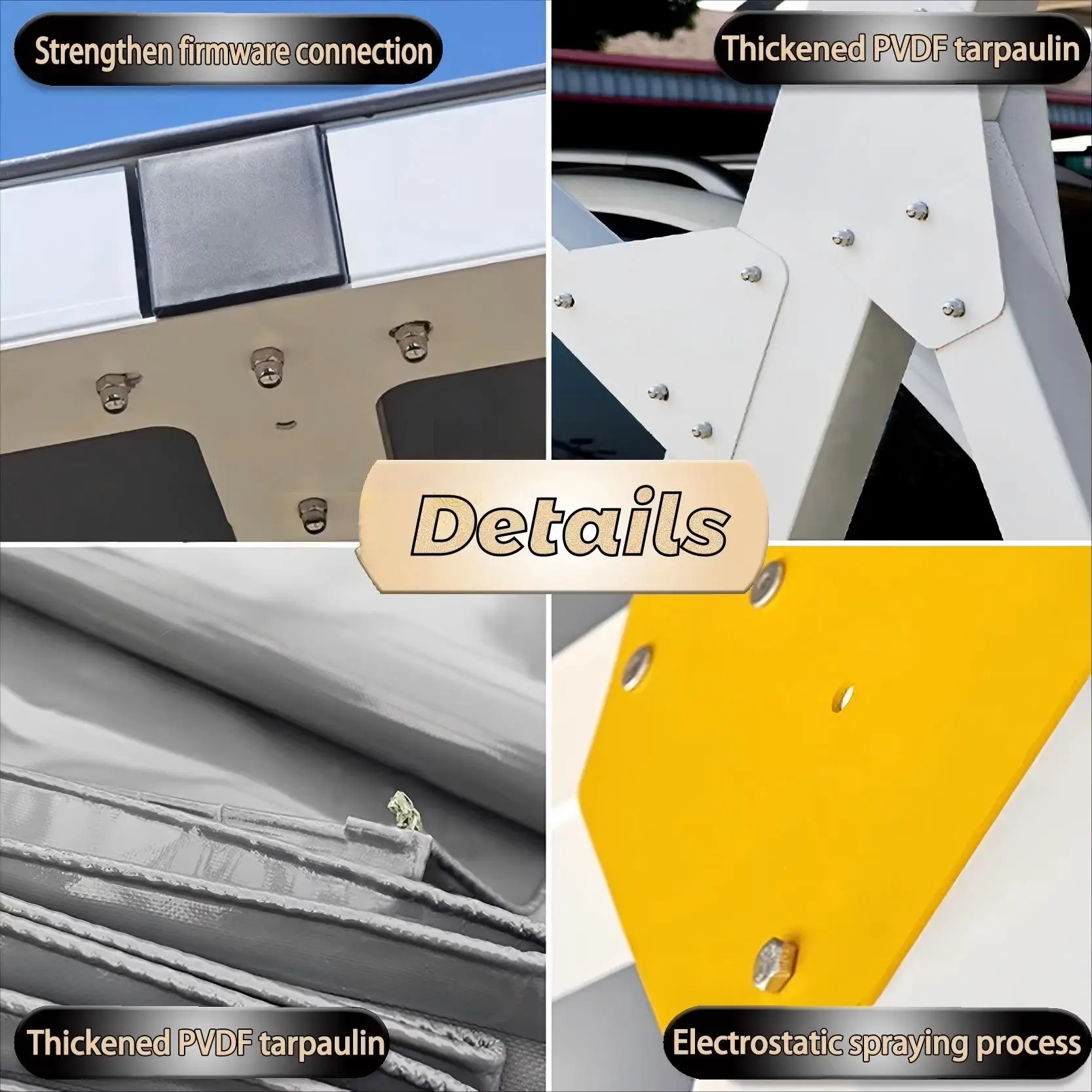 Any Size Custom Standard UV Protection Steel Aluminum Carport Full Range Ultraviolet Barrier Prevent Car Paint Aging Fad Shelter