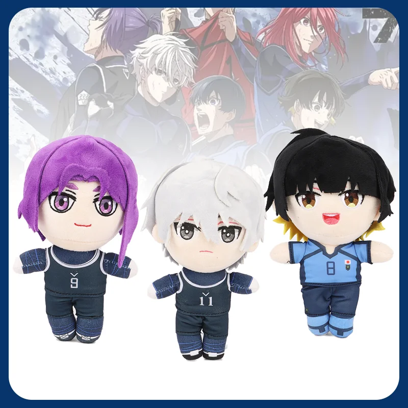 Blue Lock Plush Bachira Meguru Nagi Seishiro Mikage Reo Anime Figure Dolls Anime Lover Peripheral Collection Kids Birthday Gifts