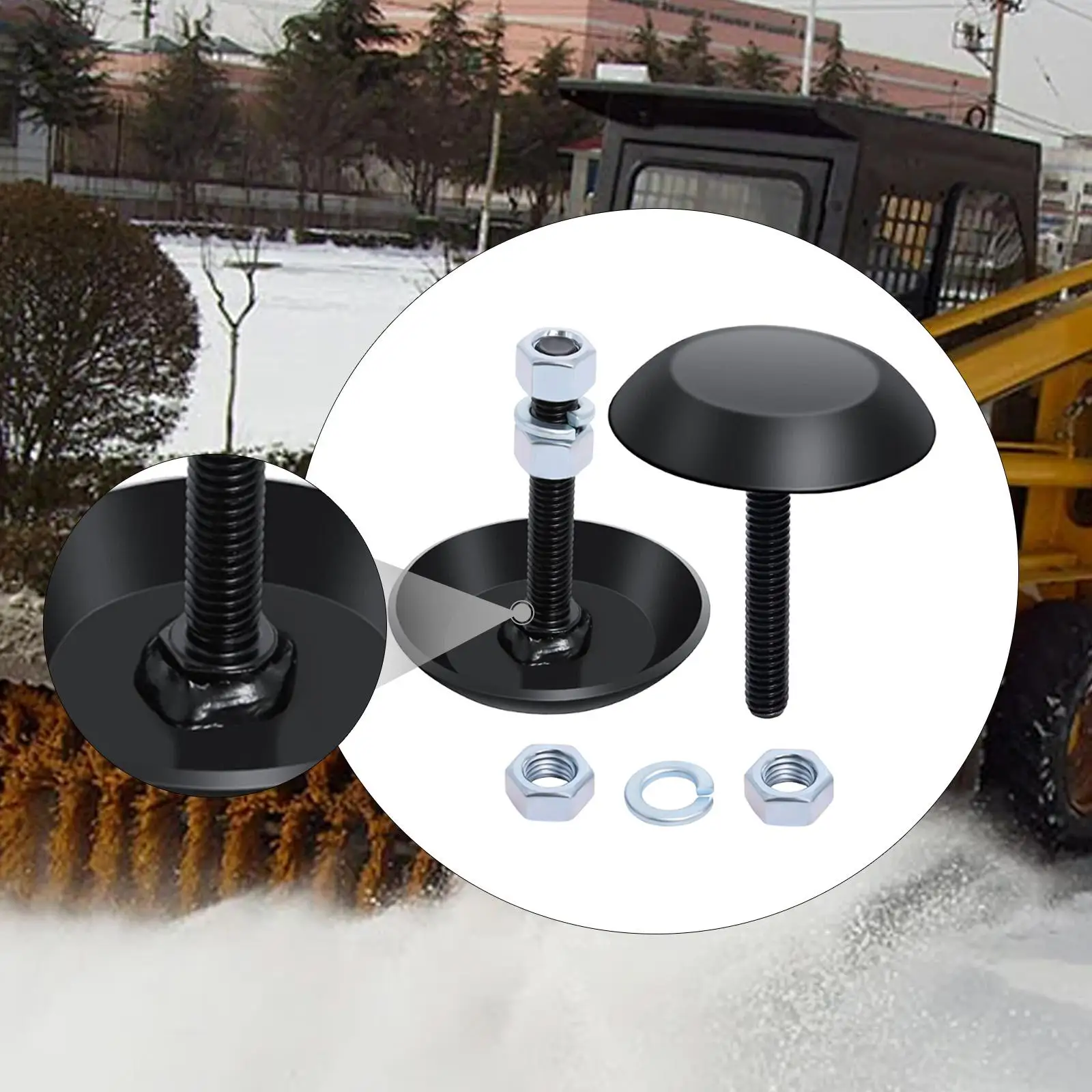 

2Pcs Snow Plow Skid Shoes Metal Heavy Duty for Ranger Snow Remove Automotive