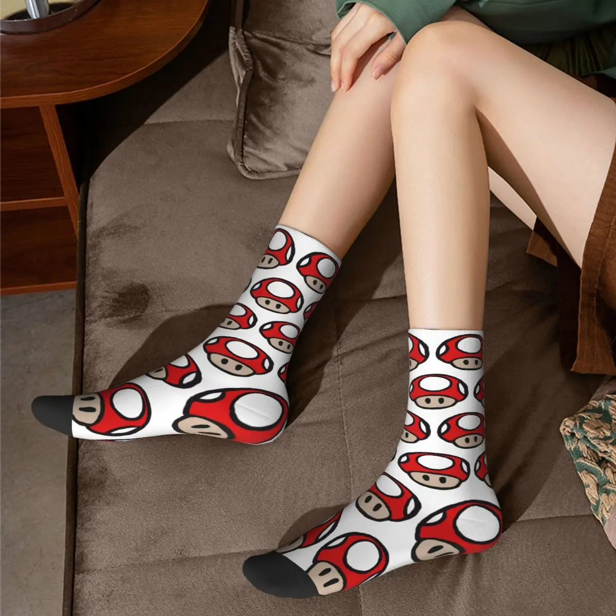 Mushroom Socks Harajuku High Quality Stockings All Season Long Socks Accessories for Unisex Birthday Present