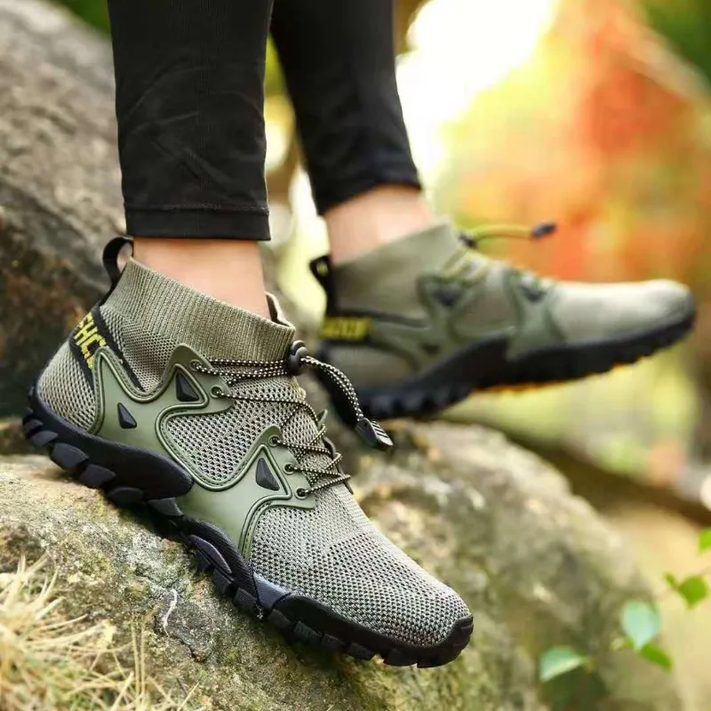 

Summer Men's Casual Shoes Mesh Breathable Outdoor Lighte Trekking Shoe Mountaineering Shoes Wading Creek Shoes Zapatillas Hombre