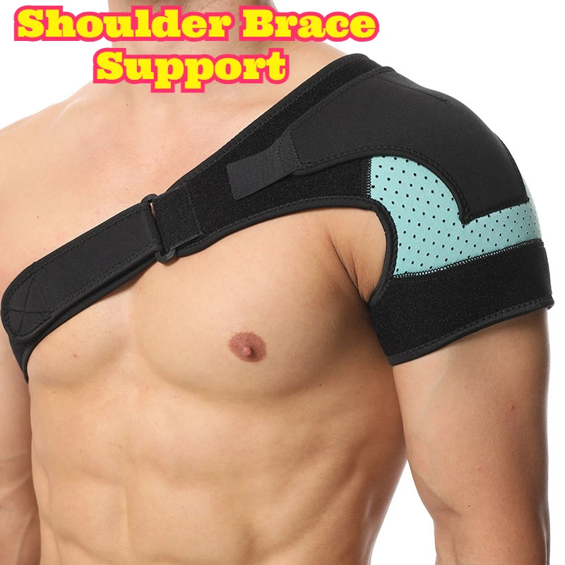 Shoulder Brace Support Adjustable Shoulder Strap Sports Protective Gear Basketball Volleyball Fitness Unisex Compression Support