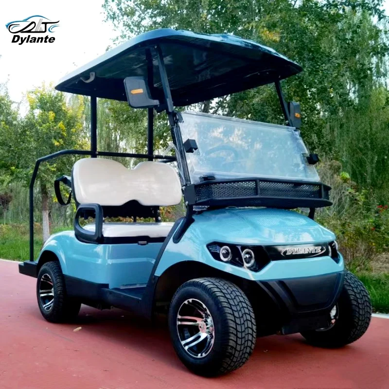 Best Selling Street Legal and Golf Course 2 Seater Hunting Off-Road Electric Golf Cart 60V Single Row Sport Scooter ODM Custom