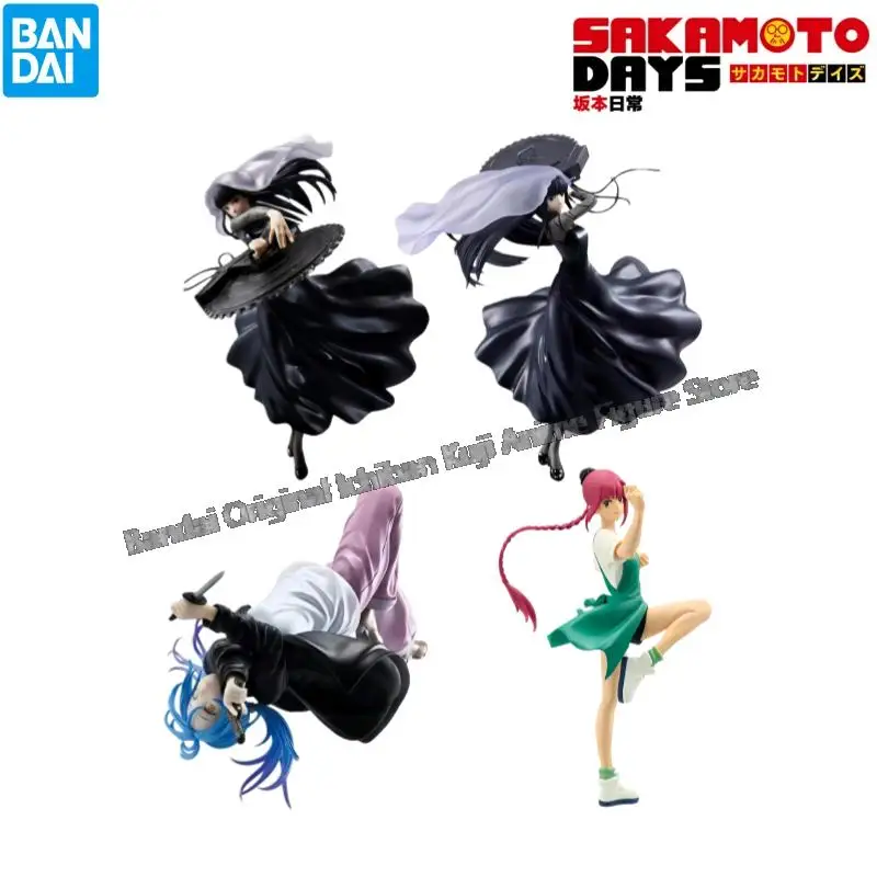 Em estoque bandai caixa original modelo kit de garagem sakamoto dias osaragi akao akira lu shaotang personagens anime figura ação estátua
