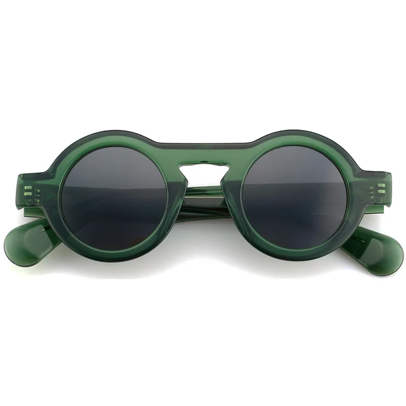 2024 nowe japońskie styl spolaryzowany Retro grube damskie okulary przeciwsłoneczne osobowości trendy mody wokół klasycznych męskich okulary przeciwsłoneczne do jazdy