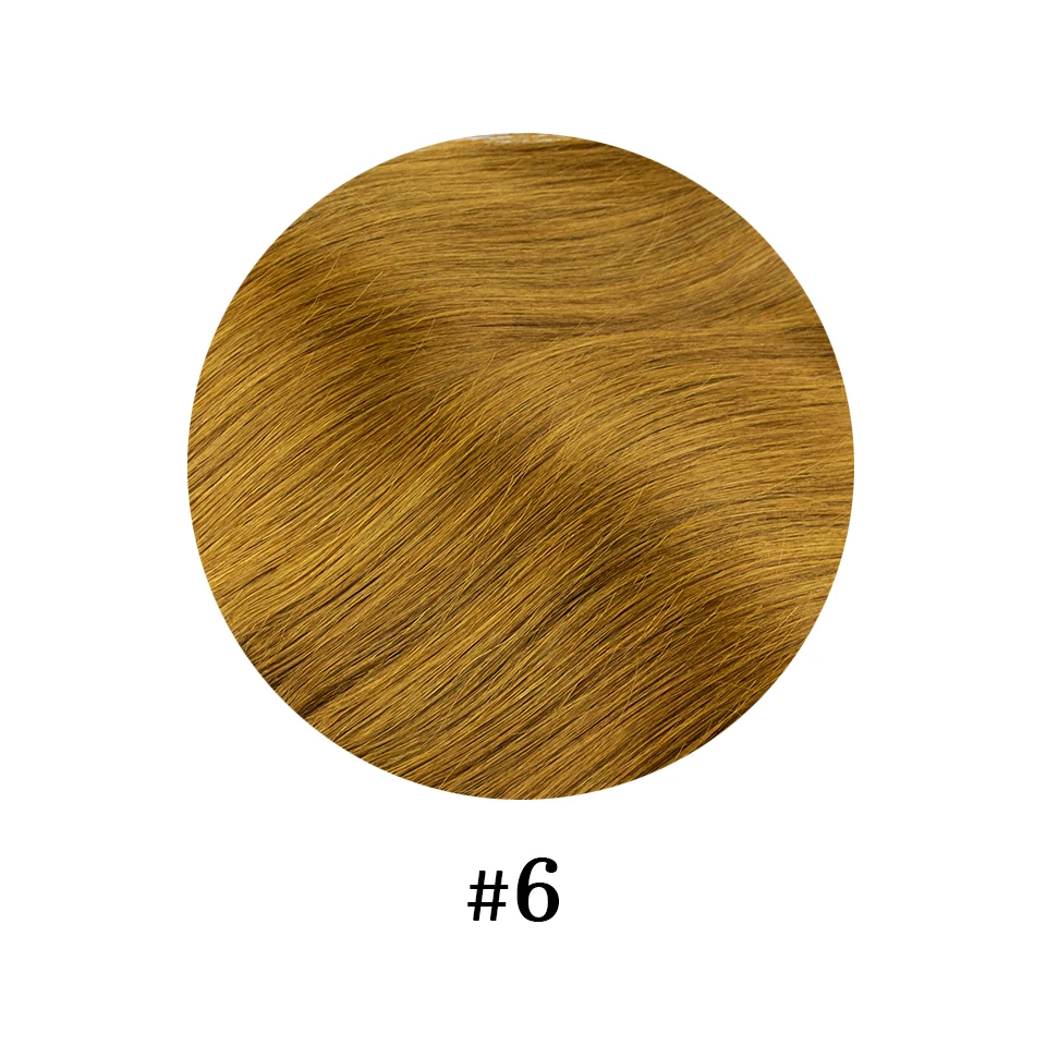 Clip in één stuk Recht 10 inch met 5 clips Menselijk haarverlenging Braziliaanse Remy-haarstukje Clip-in haarextensies Natuurlijk