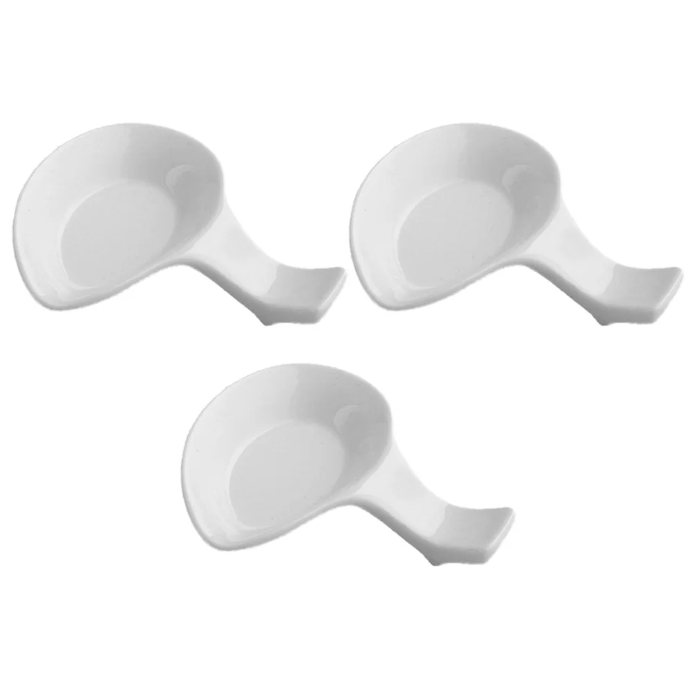 

3Pcs Ceramic Calligraphy Pen Stand Durable Brush Rest Brush Pen Cleaner Stable for Painting Drawing Use