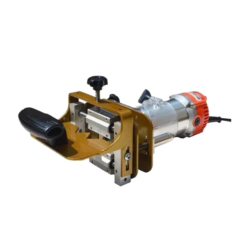 Woodworking Invisible Parts 2-in-1 Slotter  Edge Trimming Machine Milling Cutter Connector Positioning Rack Machine Tool