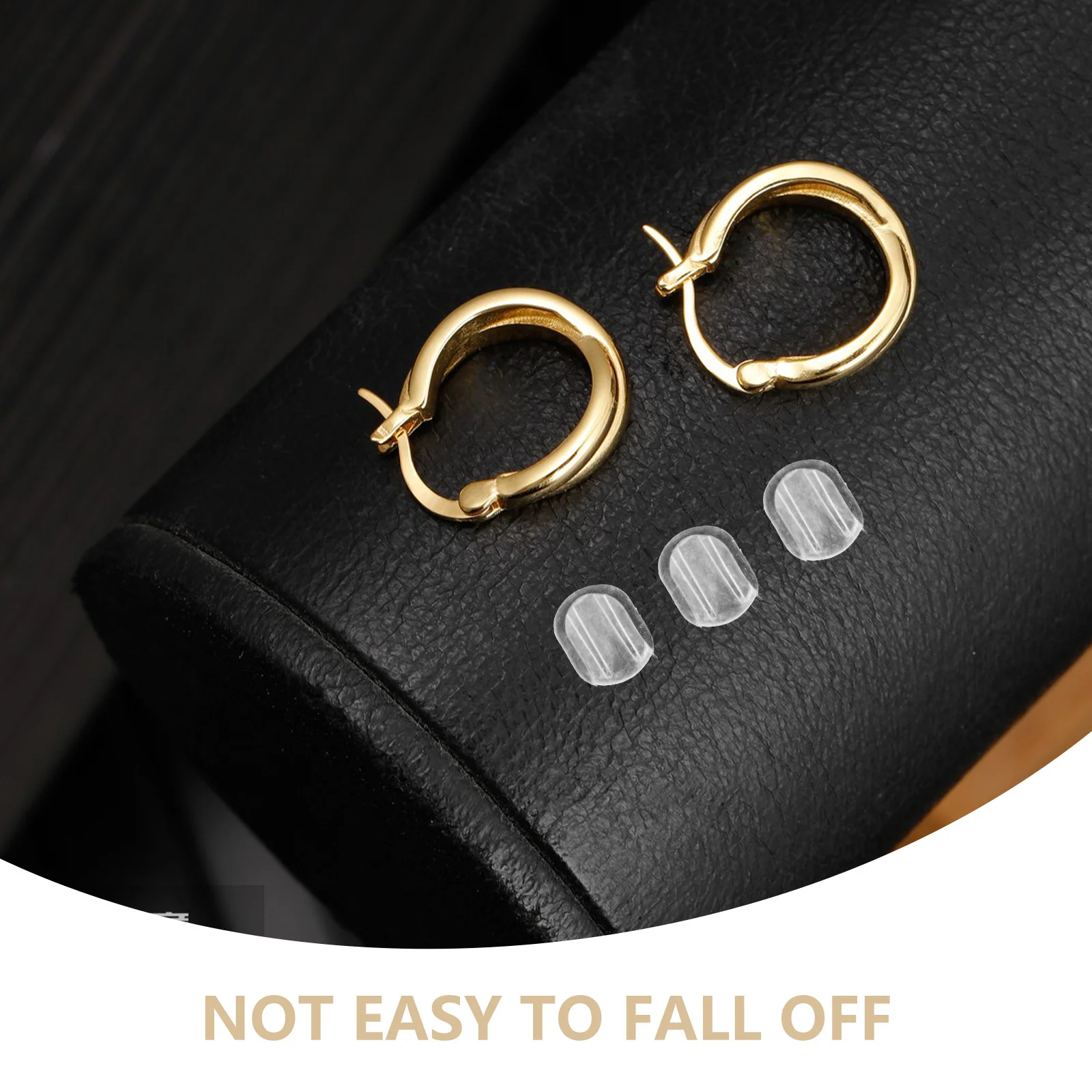 40 قطعة مضادة للألم على منصات لينة واضحة القرط ظهورهم وسائد لينة واضحة لصنع المجوهرات الرياضية القرط ظهورهم #2