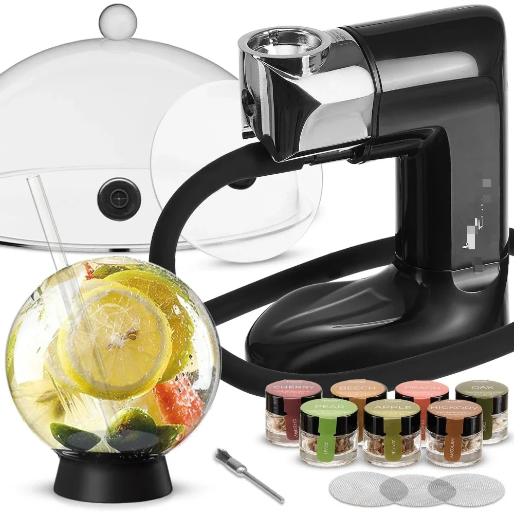 %A Smoking Gun Wood Smoke Infuser - Premium Kit, 14 PCS, Smoker Machine with Accessories and Wood Chips - Cold Smoke