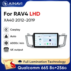 Ainavi Android 13 Car Radio For Toyota RAV4 2012 2013 2015 2017 2019 XA40 Car Multimedia Player Stereo Carplay Android Auto 2Din