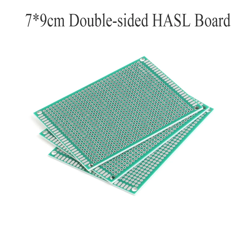 2pcs 7*9cm Board Universal Circuit Board Experimental Test Double-sided Spray Tin Hole Board Perforated Board PCB For Arduino