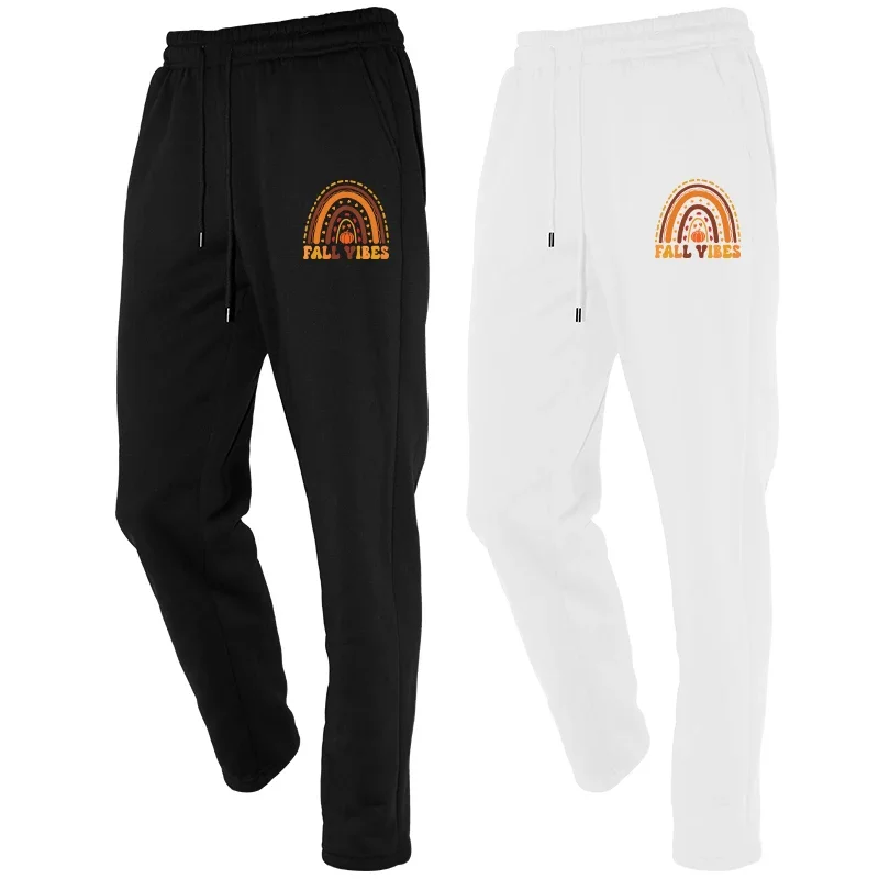 مطبوعة الصوف الرجال الخريف الشتاء أزياء الرباط الرجال الركض الرياضة عارضة Sweatpants السراويل