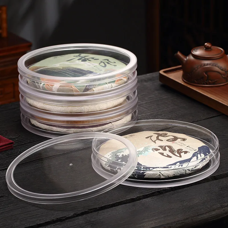 Multi-Layer Airtight Pu'er Tea Storage Box, Transparent Household Tea Canister, Shatterproof Container for Tea Cakes & Leaves