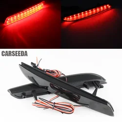 2 PCS Car LED Tail Rear Bumper Reflector Lights For Honda Fit STEPWGN RG 2010-2014 Red Brake Stop Warning Lamp Car Accessories