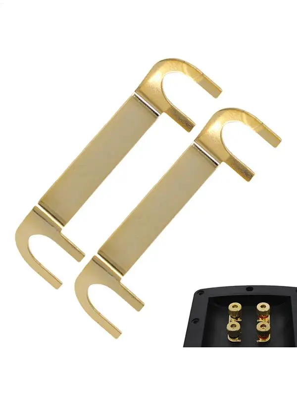 2Pcs Speaker Cable Connector Copper Speaker Wiring Lugs Gold Speaker Wiring Lug Speaker Connector Binding Posts Terminal Cup