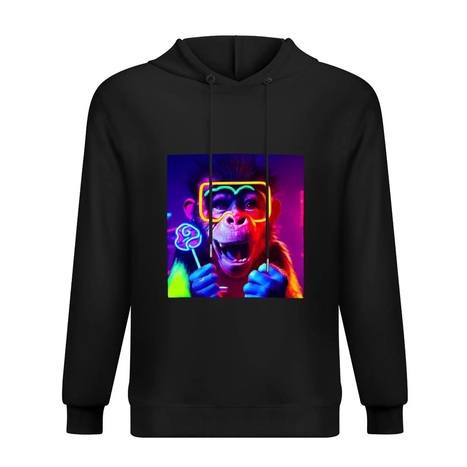 

Eddie, the Raver Monkey Loves Lollipop Hoodie men's clothing autumn jacket men korean style clothes new in hoodies & sweatshirts