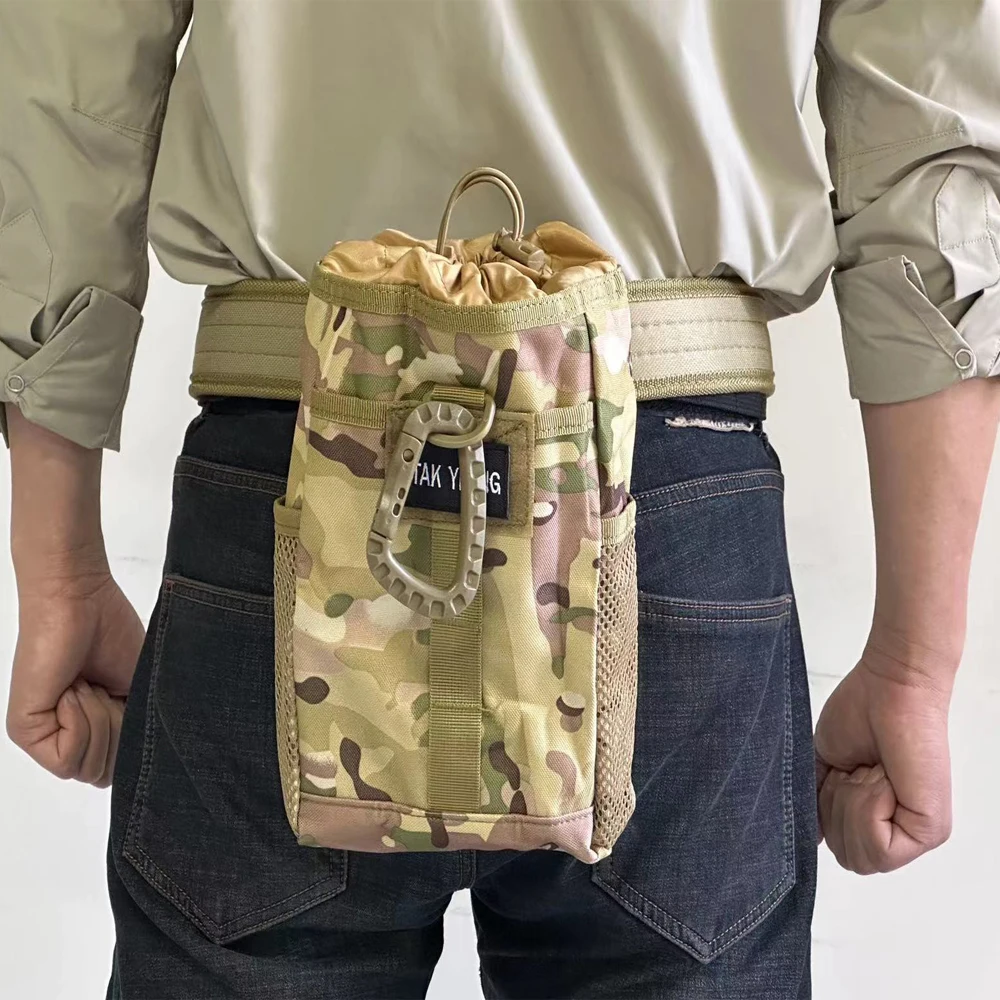 

Outdoor Mountaineering Travel Large Capacity Foldable Recycling Bag Molle Tactical Waist Hanging Sundries Storage Hunting Bag