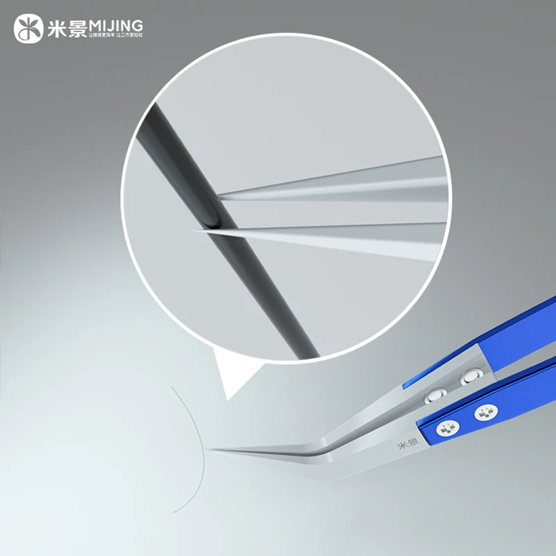 Pinzette in ceramica MIJING isolamento antistatico pinze resistenti alle alte Temperature pinze diritte curve di precisione strumenti di riparazione