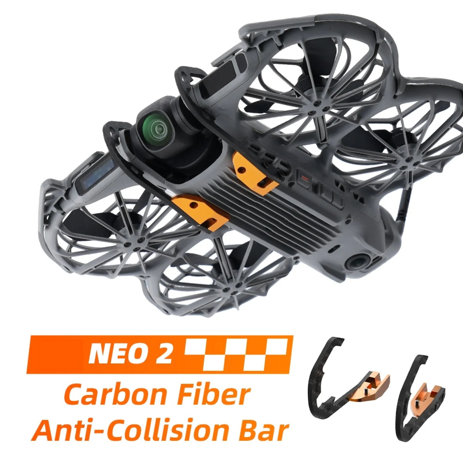 Gimbal Protection Bar for DJI NEO 2 Lens Bumper Carbon Fiber Impact Protection Drone Camera Protective Accessories