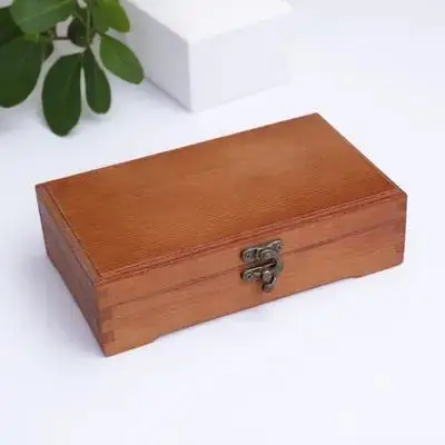 

1Pcs Sturdy Wooden Pencil Box Functional Stationery Storage Container with Lid for Desk Organization Multipurpose Holder
