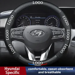 Car Steering Wheel Cover For Hyundai i10 i20 i30 i40 ix25 ix35 ix55 Tucson Palisade Kona Santa-fe Getz IONIQ Sonata Solaris Ceed