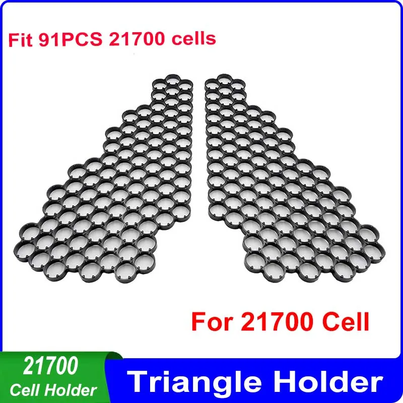 Triangle Holder Fit 91pcs 21700 Cell Fit 126pcs 18650 Cell Triangular Cell Holder 18650 21700 Support for DIY Triangle Battery
