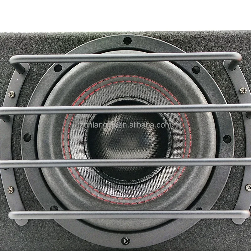 2026 8 Inch DVC SPL Car Sub Woofers 300W RMS Active Sound Aluminium Enclosure Deep Bass Car Active Sound Car Speakers Subwoofer
