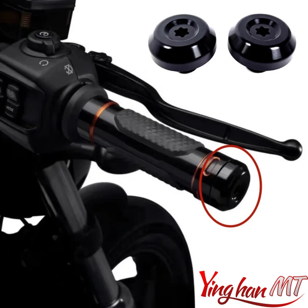Handle Bar End Handlebar Grips Ends Cap Plug Slider Counterweight Cover FOR Harley Sportster S RH1250S Nightster RH975 21-24