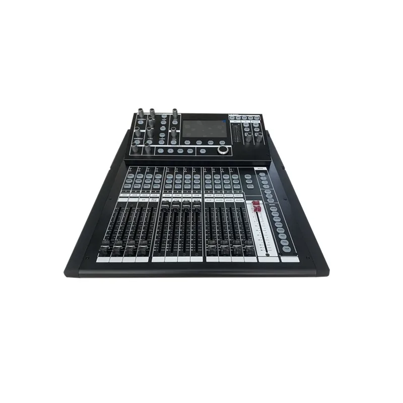 Digital audio mixer with multi-channel EQ, metal case