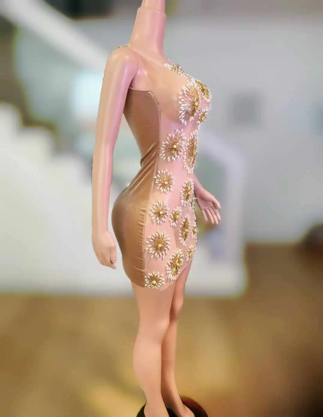 Błyszcząca bogini sukienka dla seniorów dla kobiet sesja zdjęciowa rekwizyty powrót do domu świętuj Las Vegas Show piosenkarka tancerz Drag Queen kostium