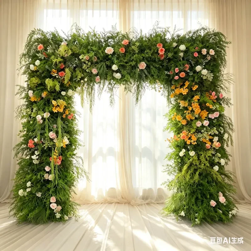 Artificial Backdrop Flower Wholesale Artificial Flower Arch Wedding Flower Arch for Wedding Arch Backdrop Decoration