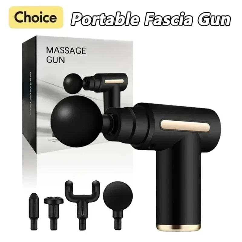 Fascia Gun Massager - Deep Tissue Therapy, High-Torque Motor, Portable & Elegant - Rapid Soreness Relief for Body