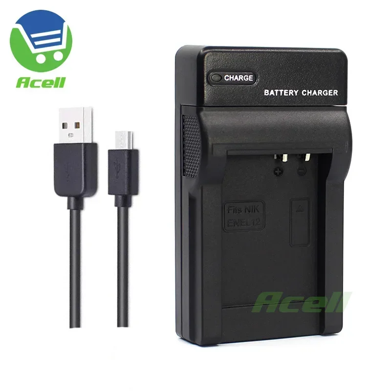 EN-EL12 USB Charger for Nikon KeyMission 360 170 COOLPIX A1000 B600 W300 A900 AW130 S9900 P340 S9600 S640 Camera Replace MH-65