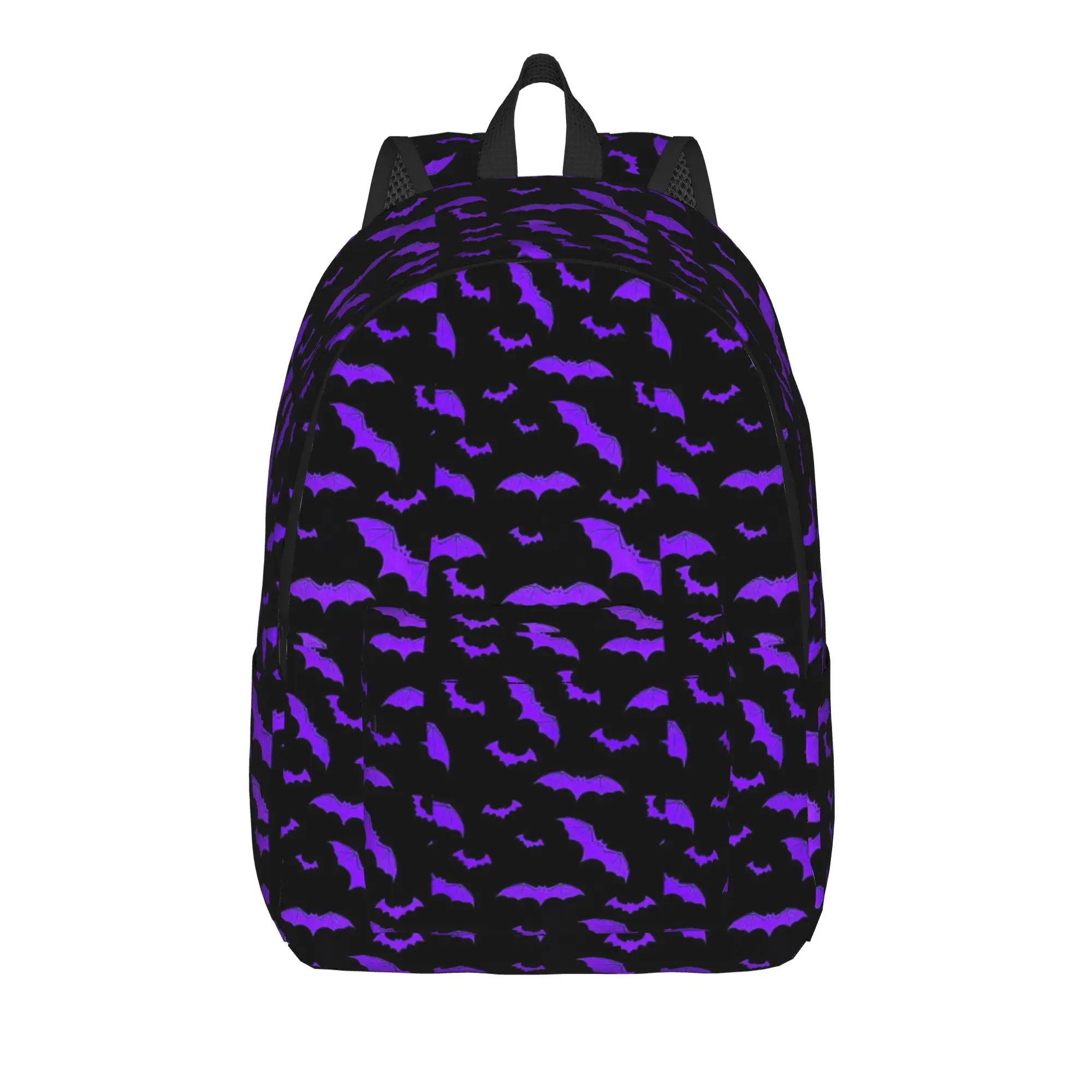 Dark Purple Chaos Abstract Texture Backpack Girl  Durable Backpacks Polyester Funny High School Bags Outdoor Design Rucksack