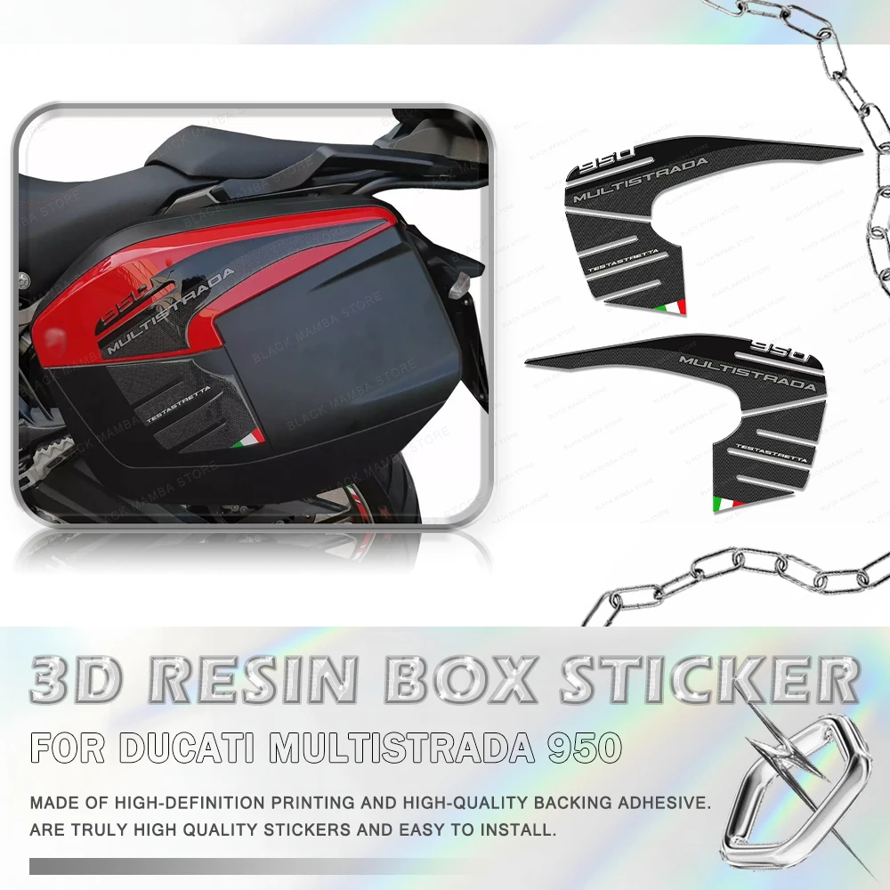 

For DUCATI MULTISTRADA 950 2018 2020 Motorcycle Vario Case Sticker Side Boxes Panniers Luggage Protection Decals