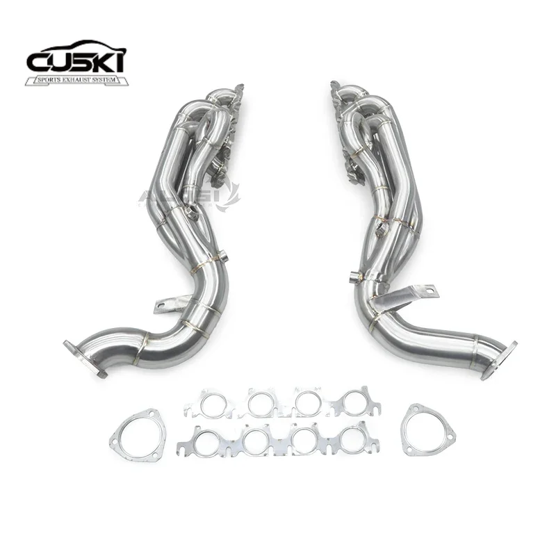 

Высокопроизводительный автомобильный выпускной коллектор из нержавеющей стали 304, подходящий для автомобильного выхлопного коллектора Audi S5 4.2L 2009-2015, аксессуар