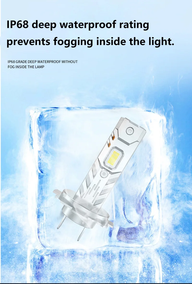 H7 H4 H1 Led Scheinwerfer Lampen Mini Wireless 4500000LM 6000K CSP für Auto Scheinwerfer Auto Diode Lampen H11 9006 led 12V Automobil – Detail 8
