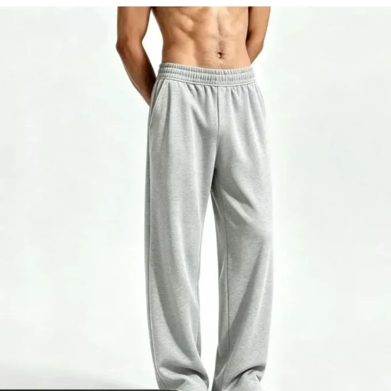 Men Wide Leg Sweatpants Trendy Casual Loose Trousers for Men Women Daily Outfit