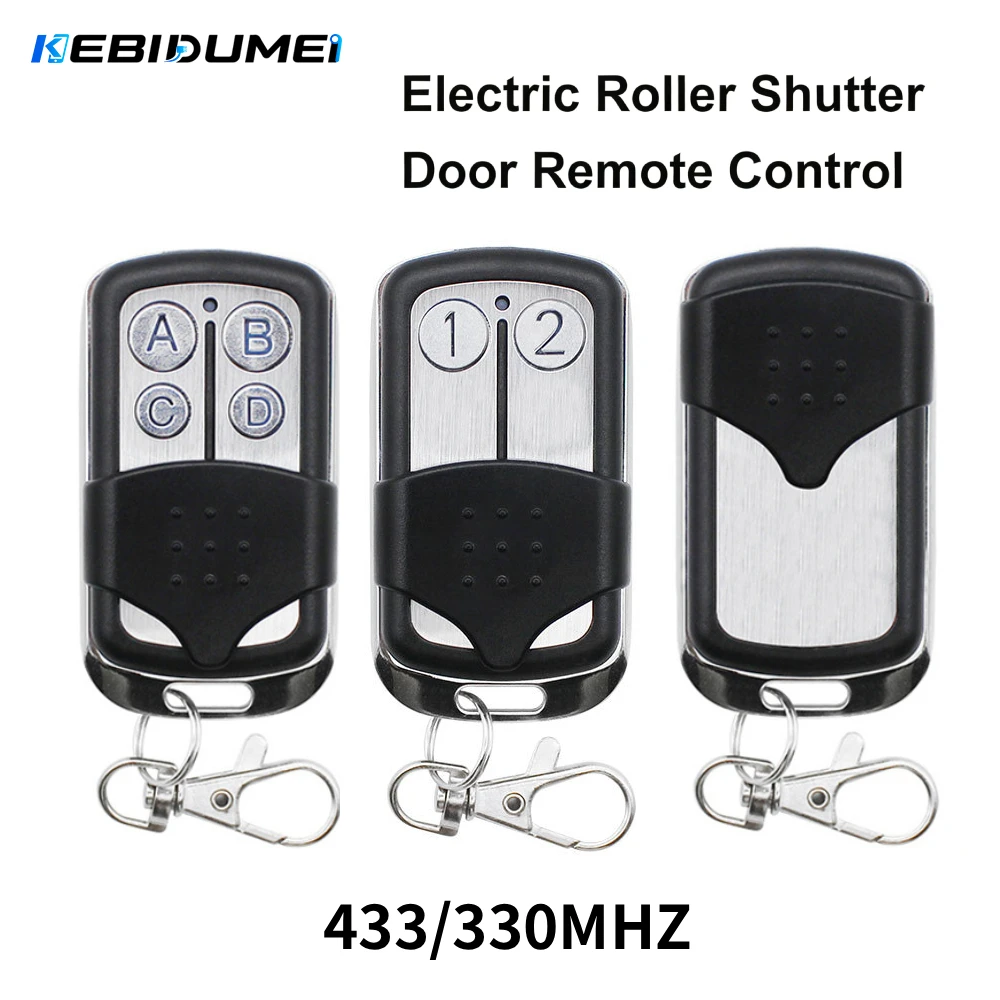 KEBIDUMEI 433MHz 330mhz Metal Remote Control RF Wireless Duplicator For SMC5326 8 Dip Switch Auto Copy Alarm System Universal
