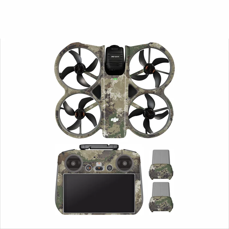 Naklejki PVC na drona DJI Avata 360, naklejki na baterię i pilot RC2, folia ochronna na AVATA360, akcesoria chroniące przed zarysowaniami. — zdjęcie produktu 4