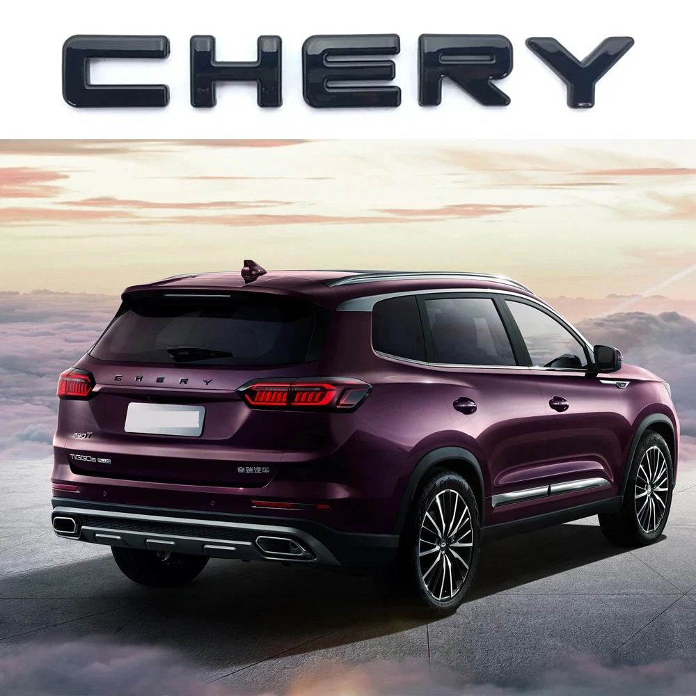 Chery Tiggo 8 Pro 3D ABS Alphabet Emblem Decoration Chrome Labeling Car Sticker Badge rear label Logo Auto Accessories 2019-2023