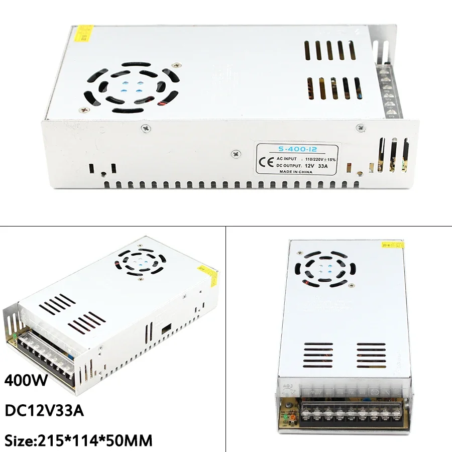 Zasilacz AC DC 12V zasilacz AC-DC SMPS 220V do 12V Źródło transformatory oświetleniowe 12V 3A 5A 10A 12A 15A 20A 30A