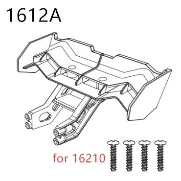 MJX Hyper Go H16H 16208 16209 16210 Modifiziertes Zubehör Differential Stoßdämpfer Reifen Stoßstange Getriebe 1/16 RC Auto Ersatzteile – Detail 7