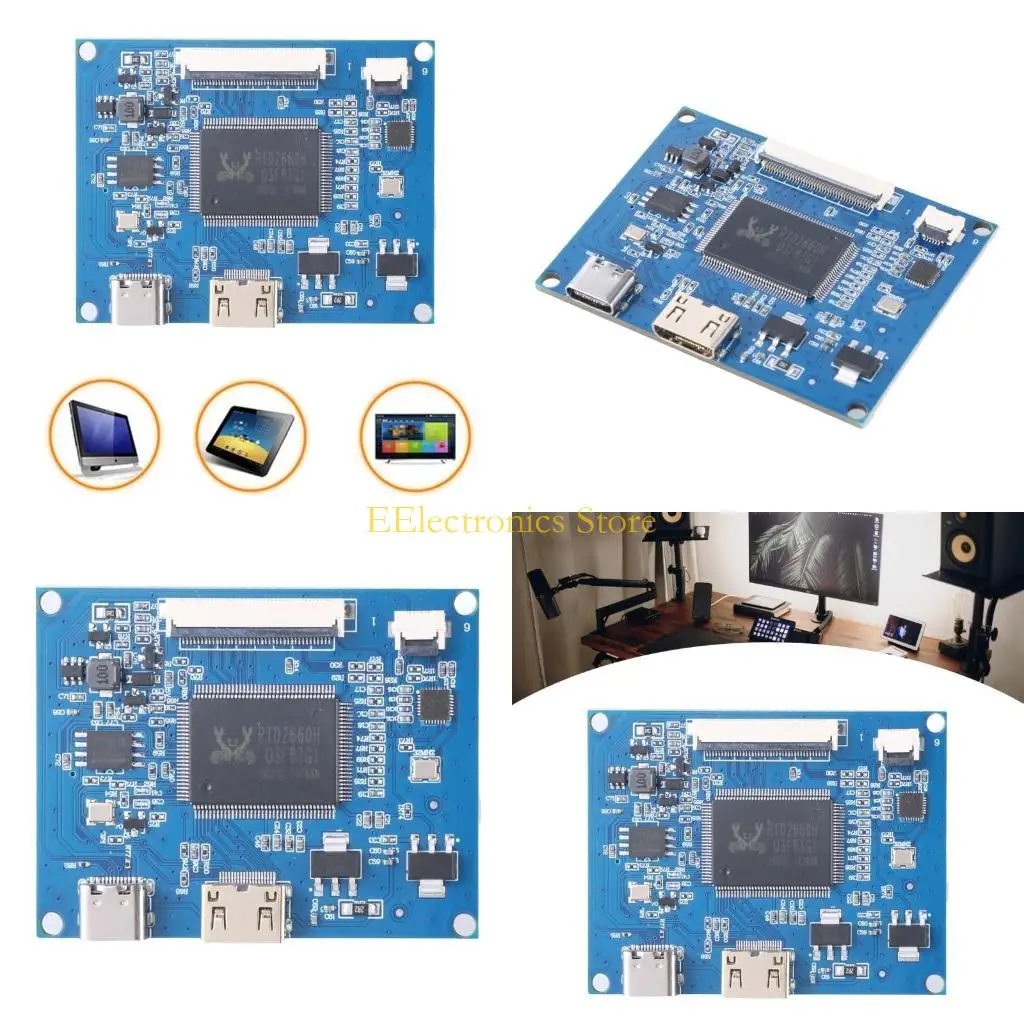 B03C 40Pin LVDS LCD Screen Driver Board LCD Display Screen Assembly Unit 1024X600 Combination Driver Controller Board
