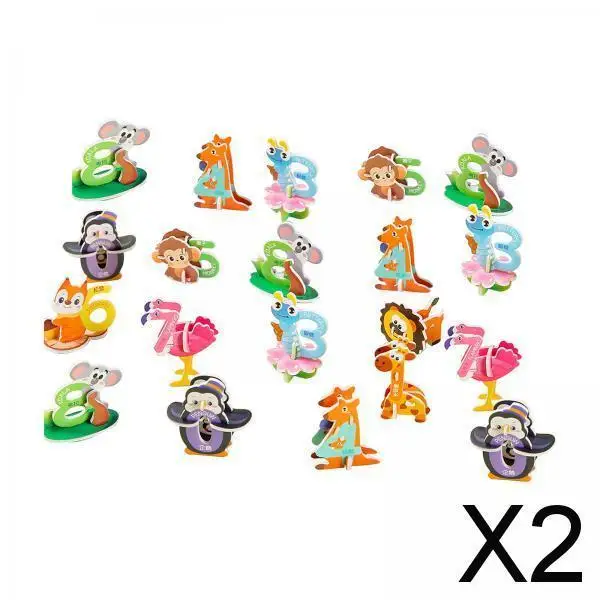 2xCraft DIY 3D Puzzle Sensory Development Shape Matching for